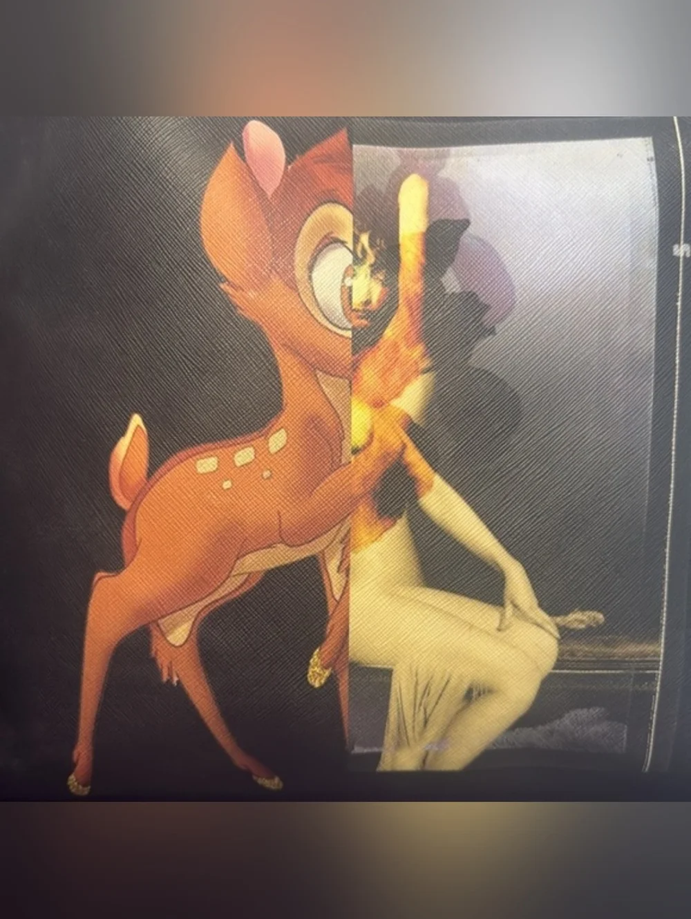 Givenchy x Disney Bambi Antigona Black Tote & Roberto Italy scarf